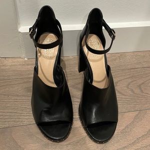 Vince Camuto chunky-heeled sandals with ankle strap and studded bottom